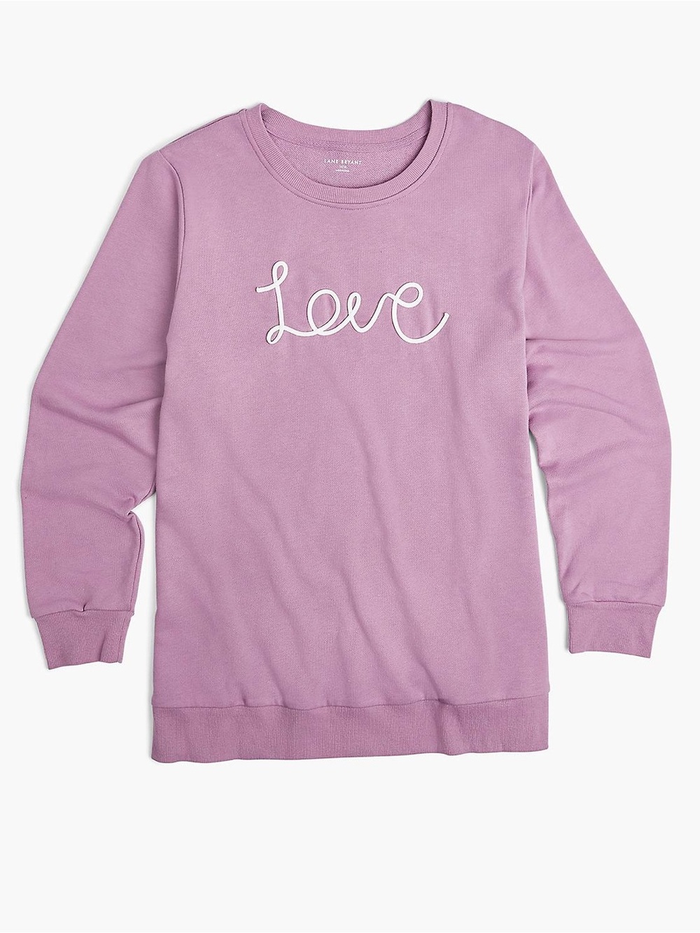 𝐋𝐀𝐍𝐄 𝐁𝐑𝐘𝐀𝐍𝐓 | LILAC “LOVE” LONG SLEEVE CREWNECK TOP